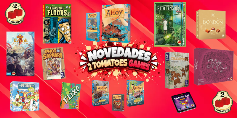 Juegos de mesa de 2026 de la editorial espa&ntilde;ola 2Tomatoes Games